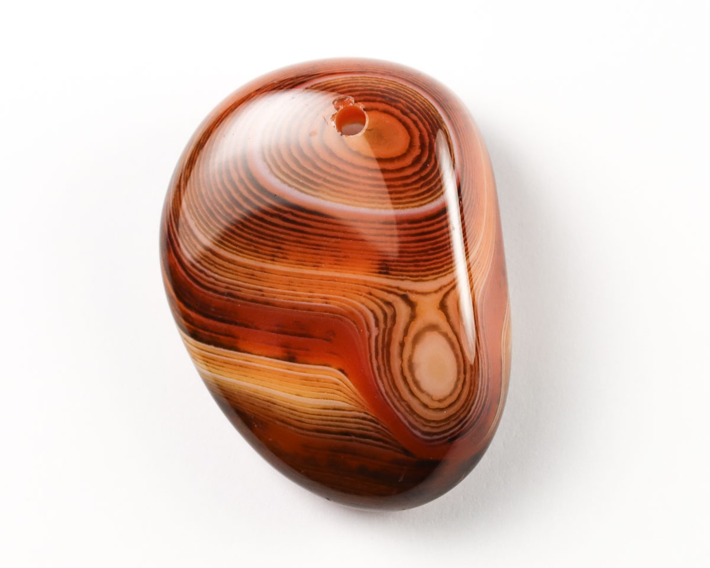 Agat sardonyks wiercony 2mm