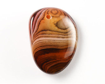 Agat sardonyks wiercony 2mm