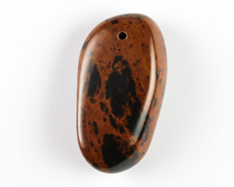 Obsydian mahoniowy wiercony 2mm