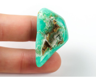 Chryzopraz wiercony 2mm