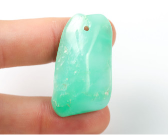 Chryzopraz wiercony 2mm