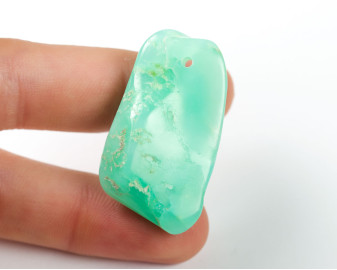 Chryzopraz wiercony 2mm