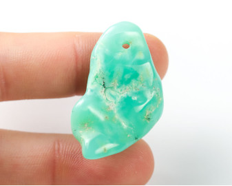 Chryzopraz wiercony 2mm