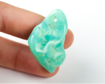 Chryzopraz wiercony 2mm