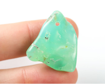 Chryzopraz wiercony 2mm