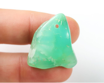 Chryzopraz wiercony 2mm