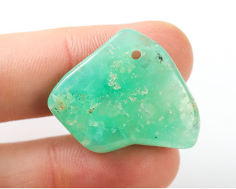 Chryzopraz wiercony 2mm