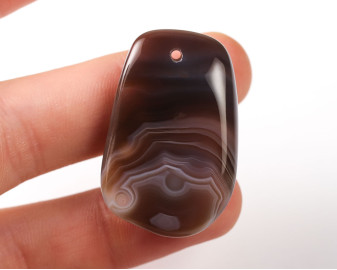 Agat z Botswany wiercony 2mm