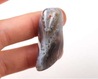 Agat z Botswany wiercony 2mm