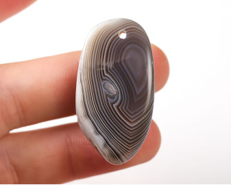 Agat z Botswany wiercony 2mm