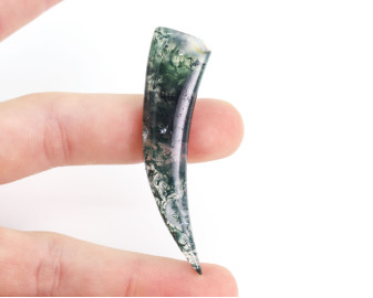 Kieł z Agatu Mszystego wiercony 1,2mm