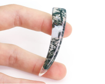 Kieł z Agatu Mszystego wiercony 1,2mm