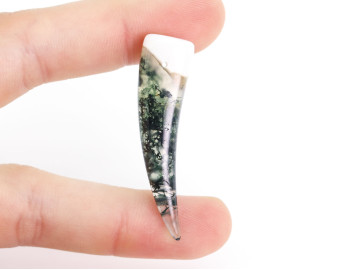 Kieł z Agatu Mszystego wiercony 1,2mm