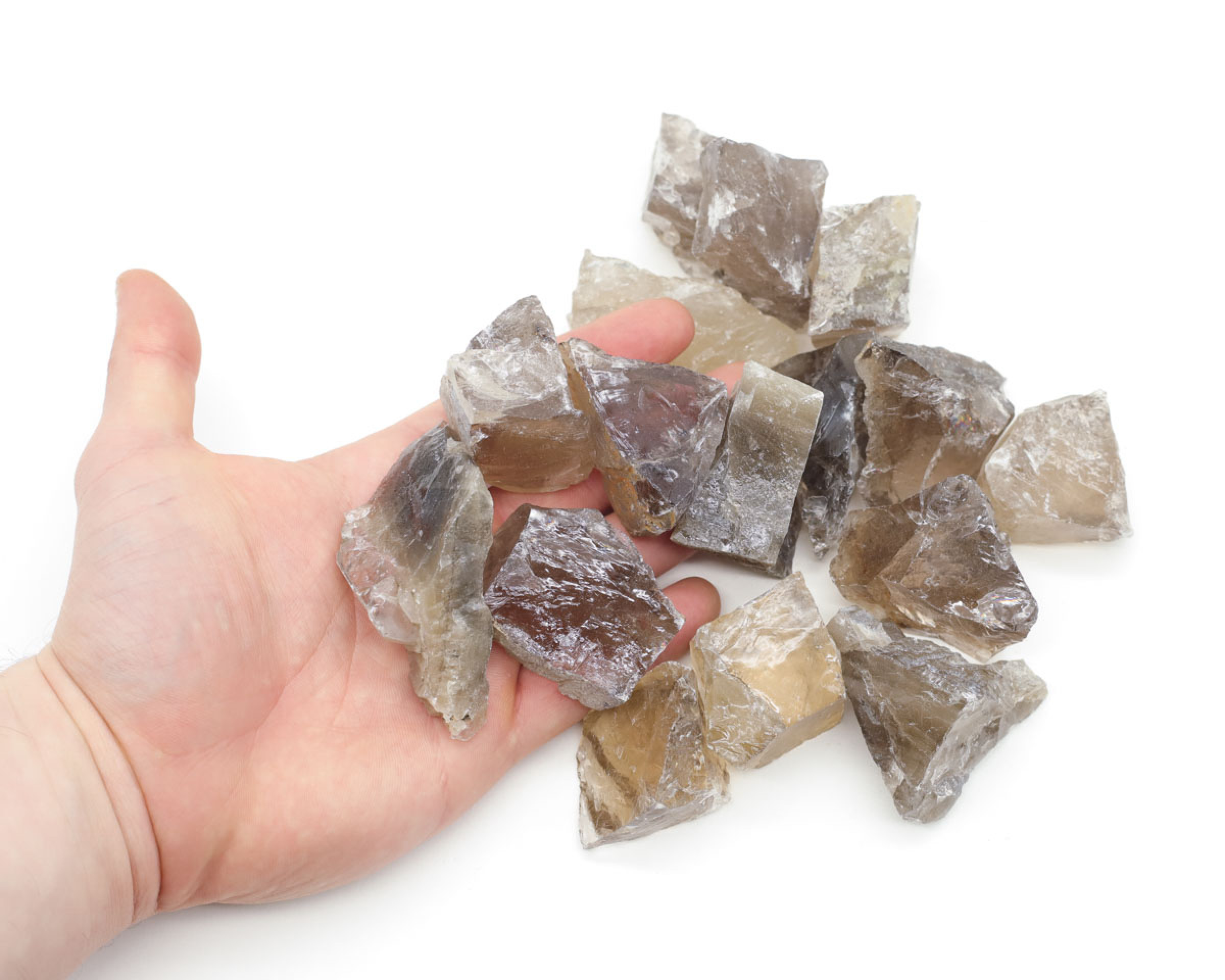 Kwarc dymny surowy 39-55g