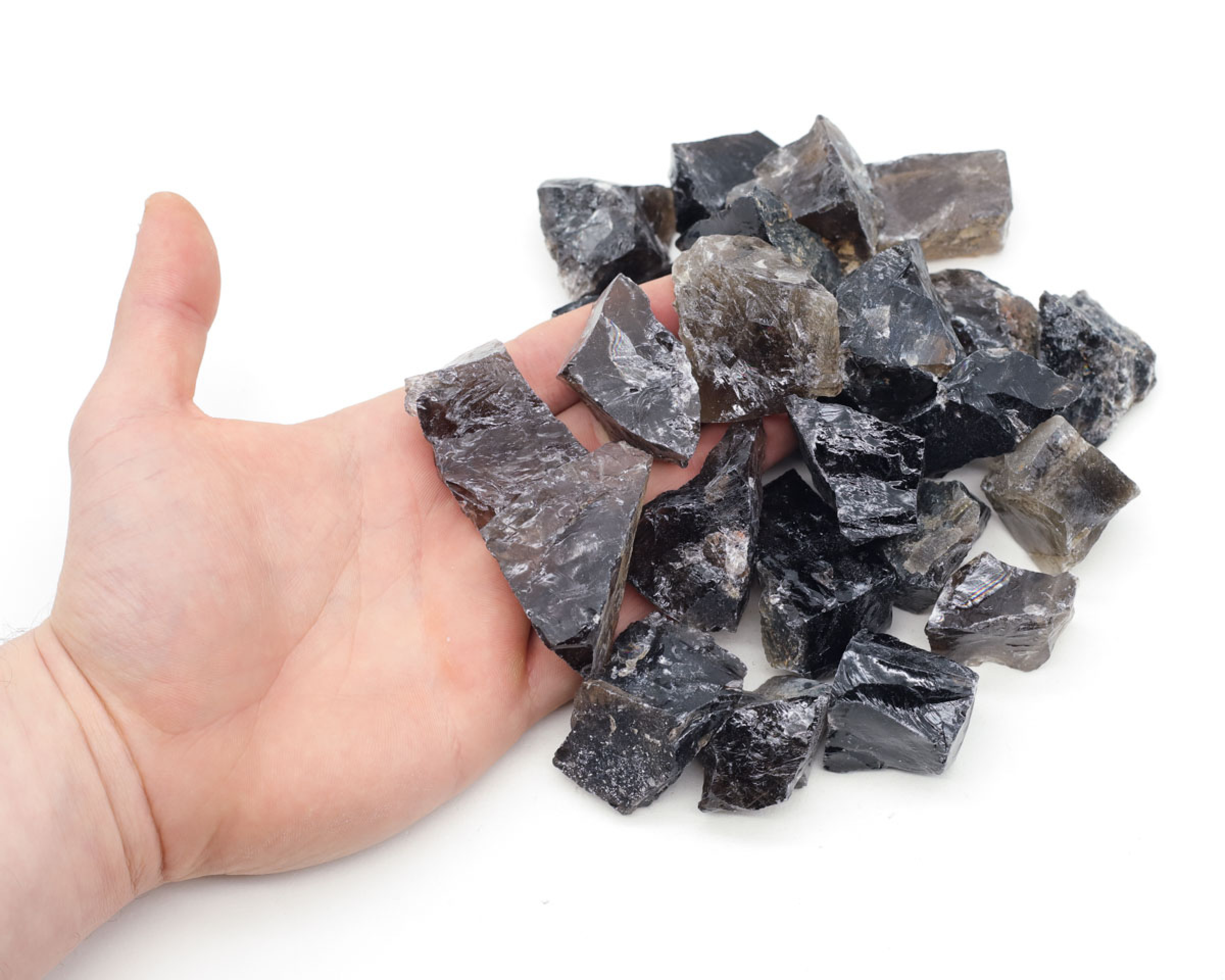 Kwarc Dymny surowy 20-36g