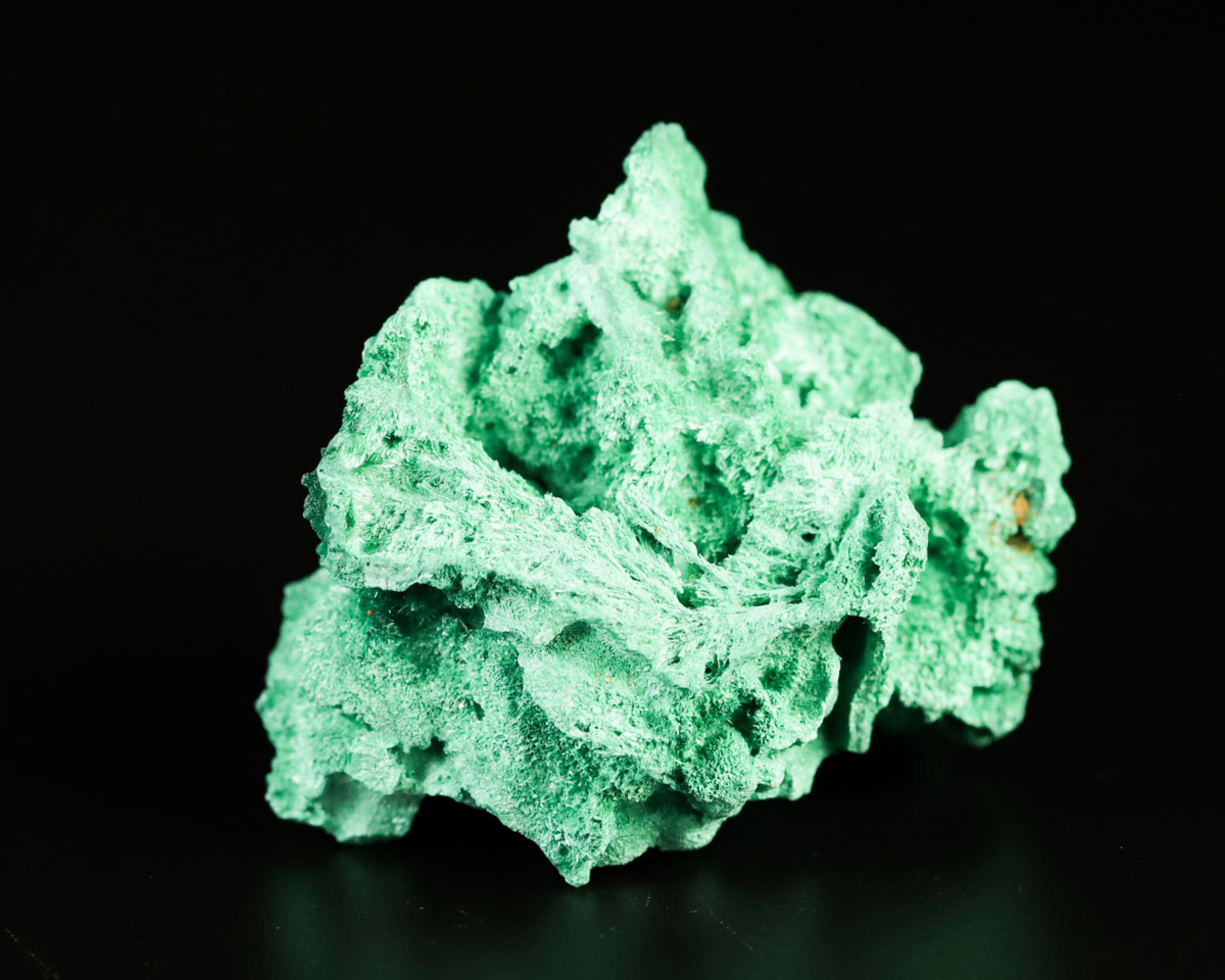 Malachit włóknisty