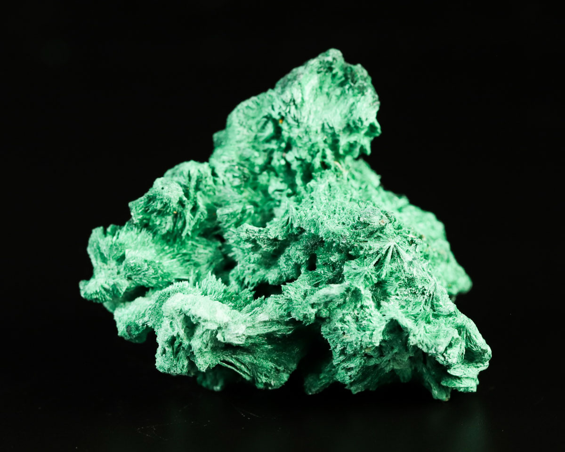 Malachit włóknisty