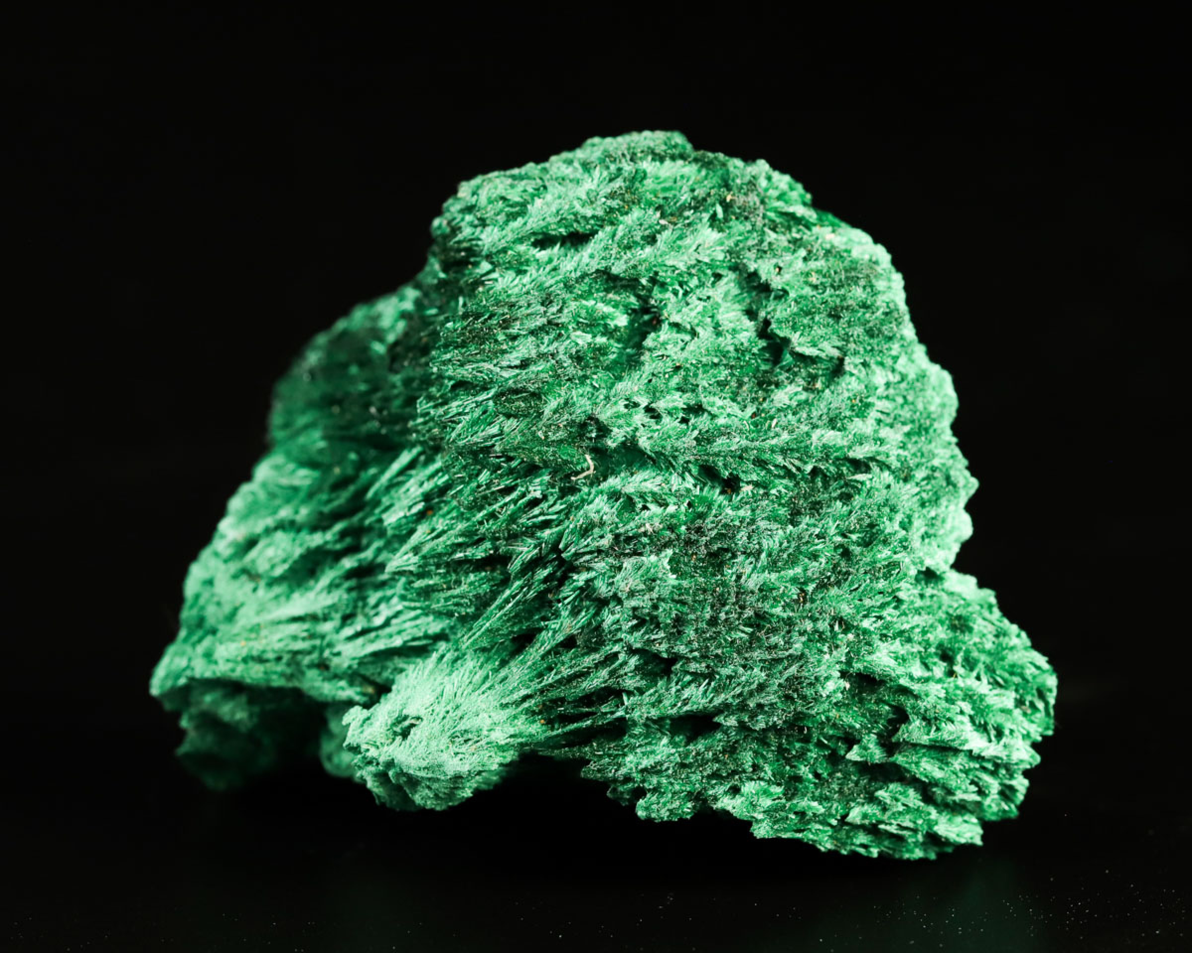 Malachit włóknisty