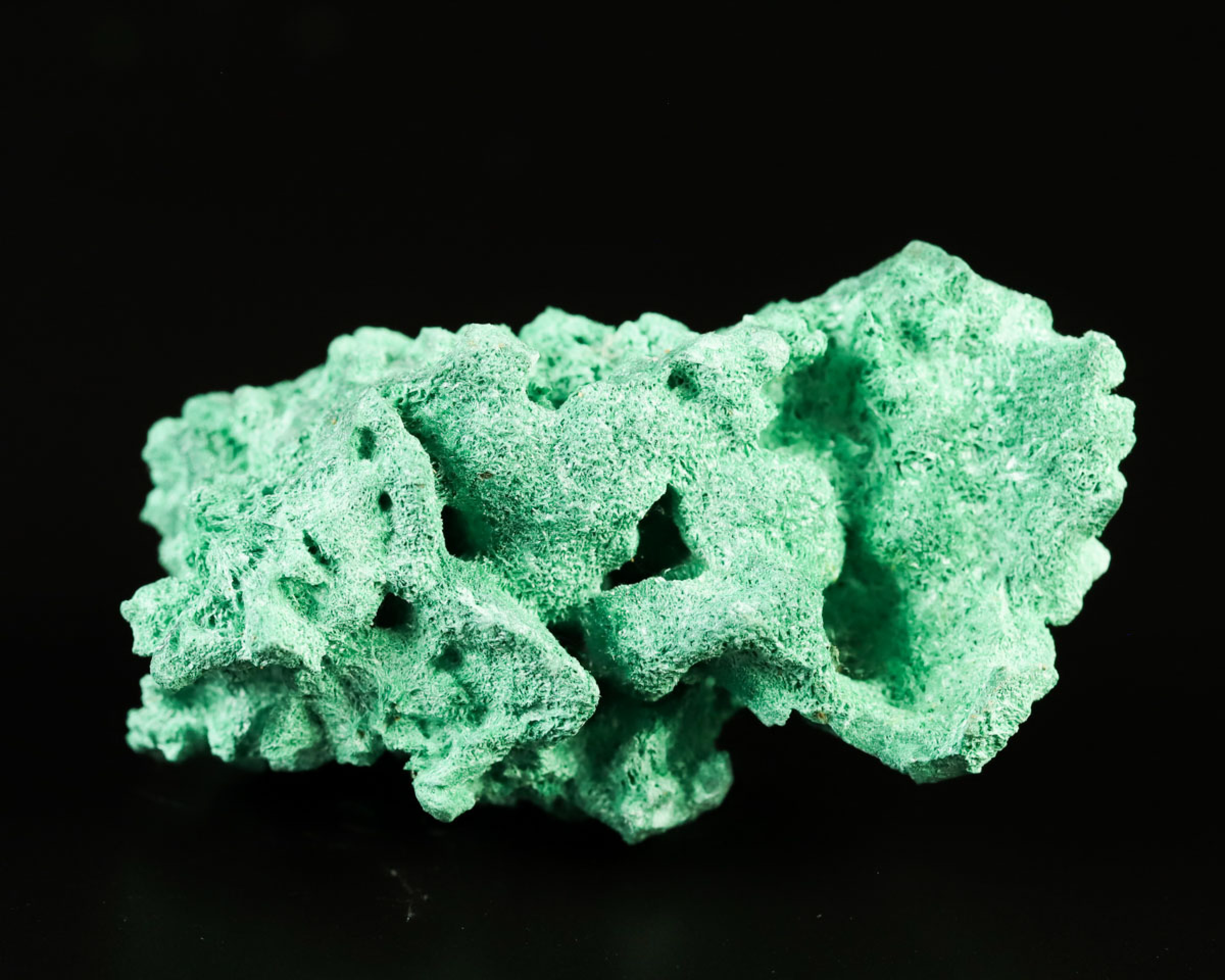 Malachit włóknisty