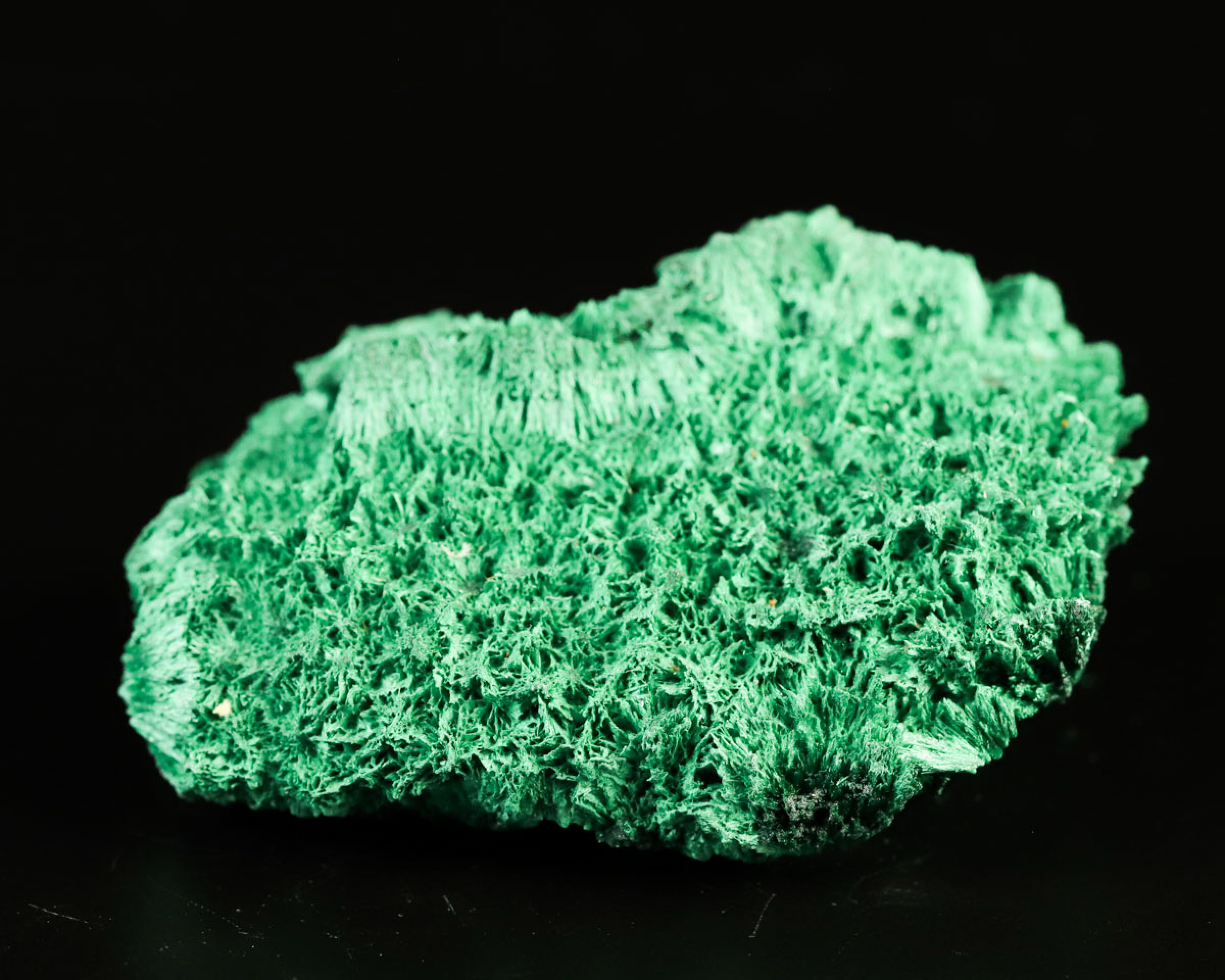 Malachit włóknisty