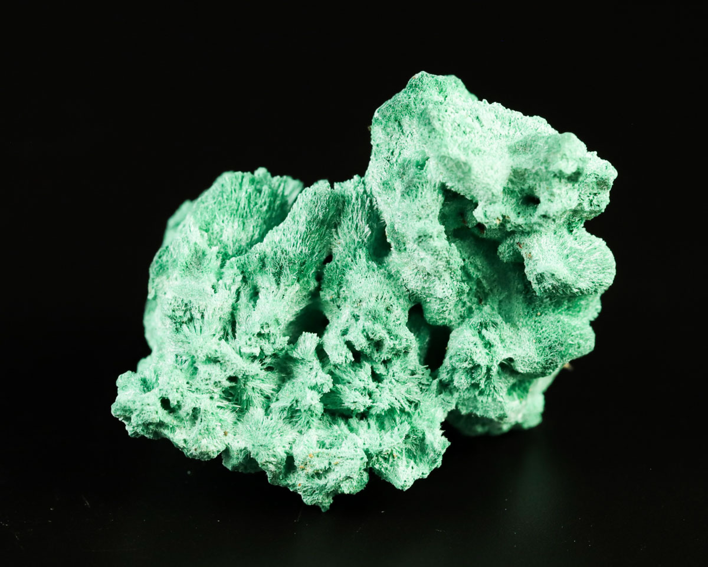 Malachit włóknisty