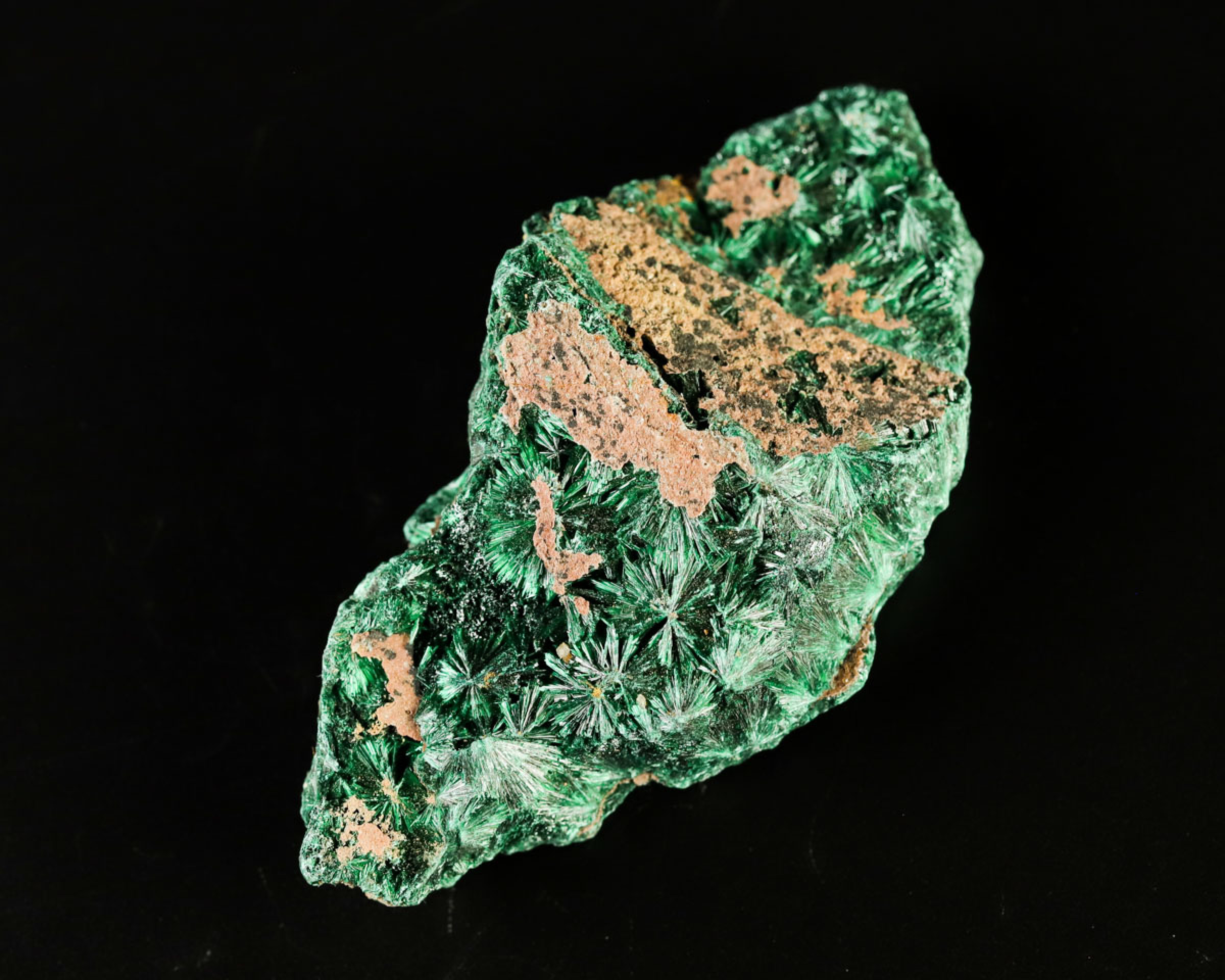 Malachit włóknisty