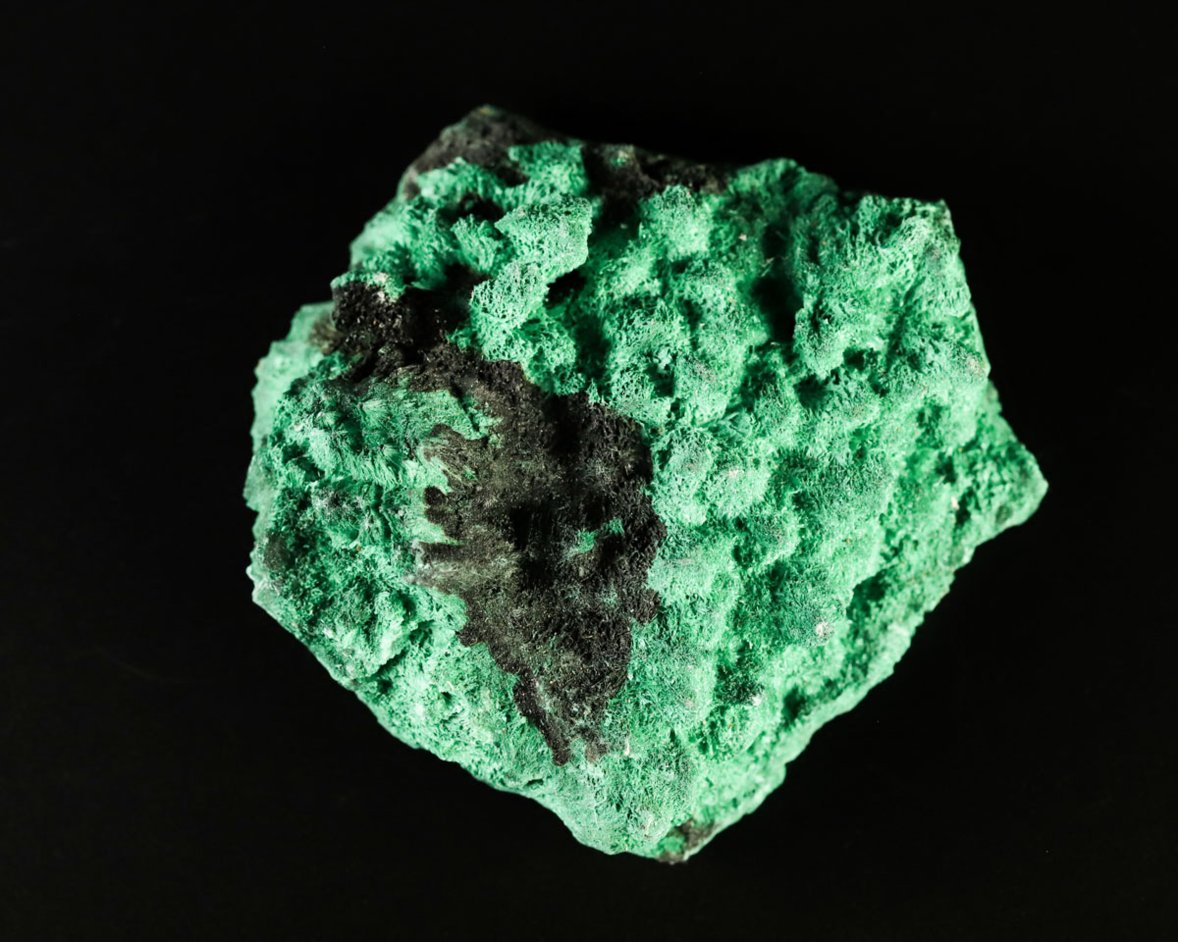 Malachit włóknisty