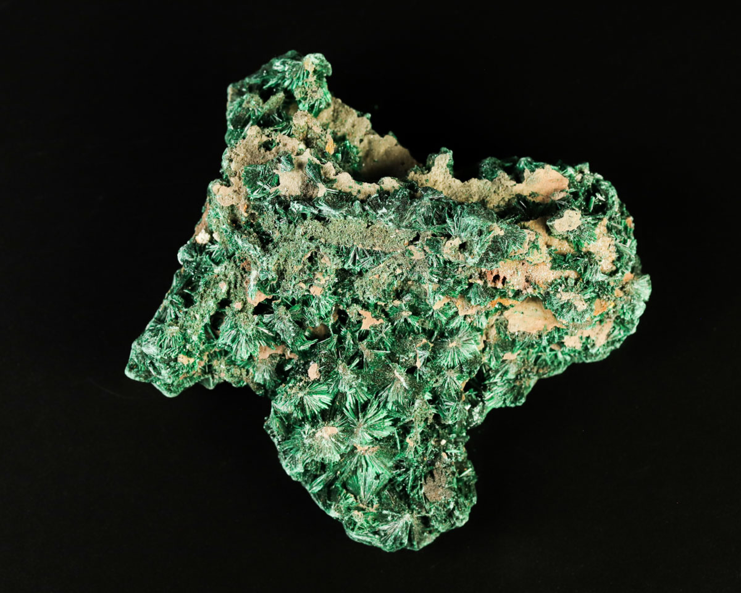 Malachit włóknisty