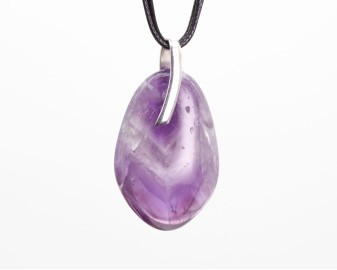 Ametyst Szewron na AG925