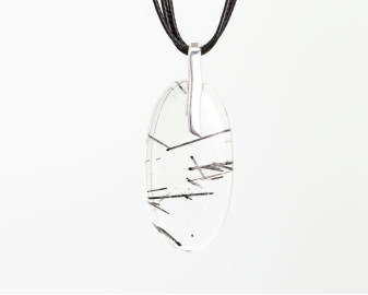 Kwarc z Turmalinem na AG925