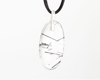 Kwarc z Turmalinem na AG925