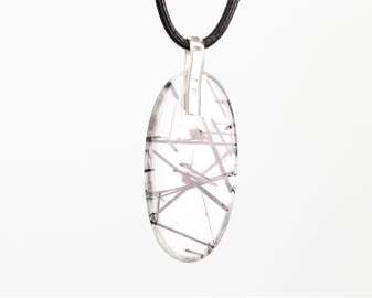 Kwarc z Turmalinem na AG925